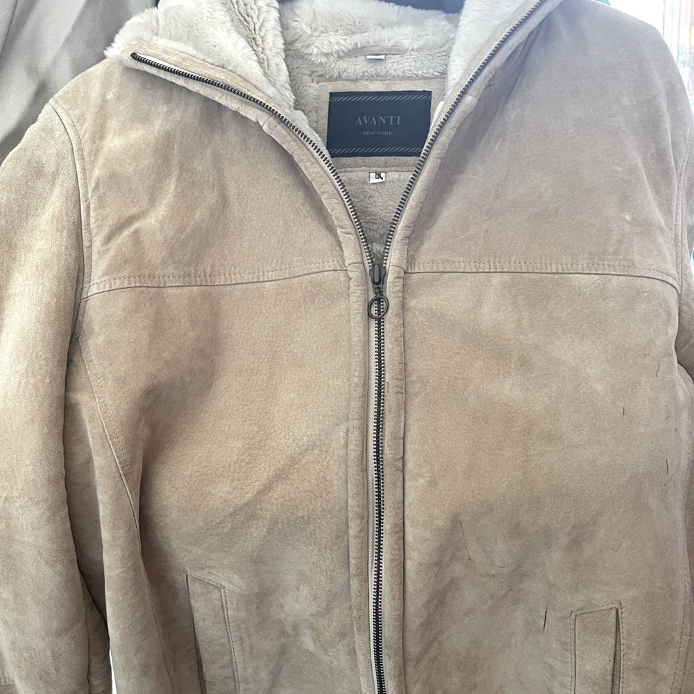 Avanti fur/ leather jacket, like new! Sz. L